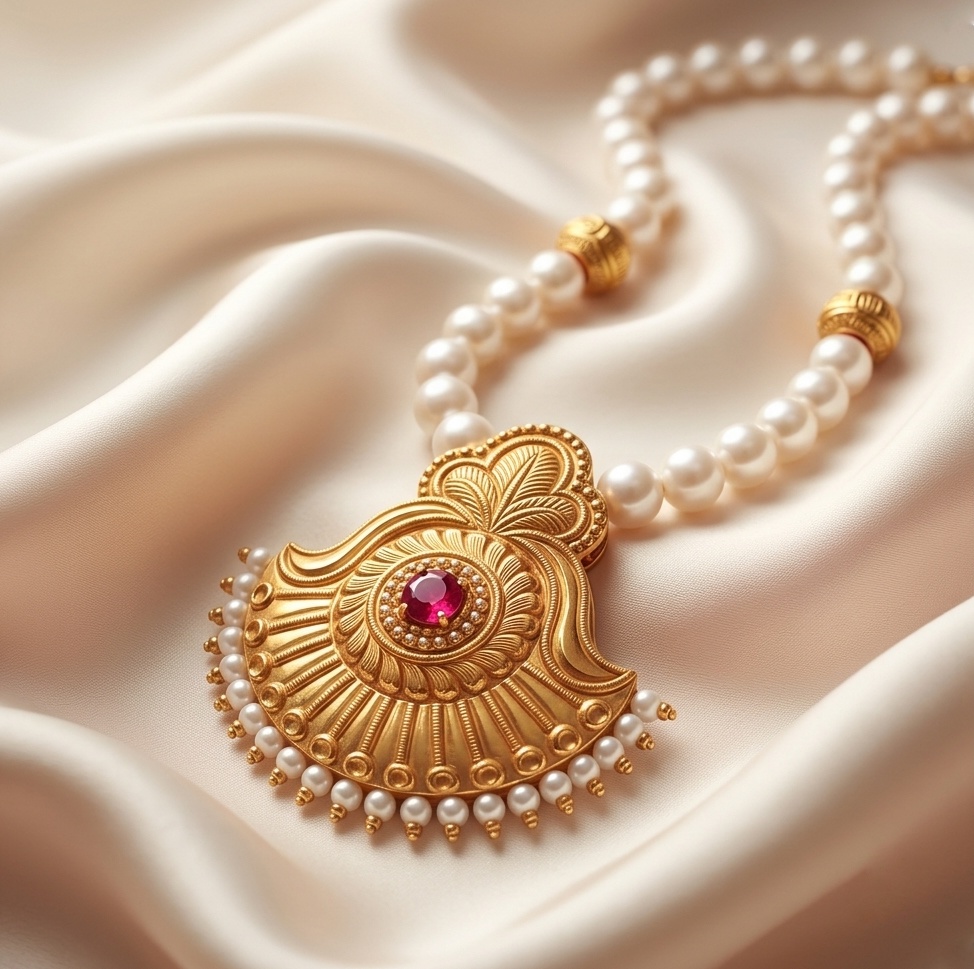 Pearl Ruby Pendant